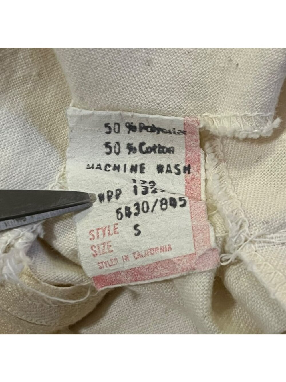 Vintage Prairie Maxi Dress Used Womens Small Cream Brown Boho - Picture 7 of 16